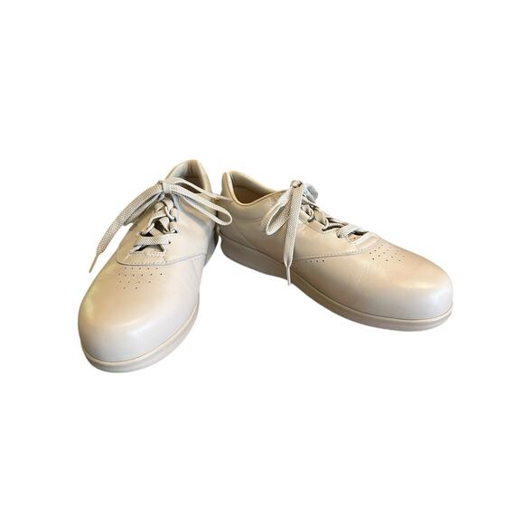 SAS Shoes Free Time Walking Tripad Comfort Women 8.5WW Beige Lace Up Leather EUC - Picture 4 of 7